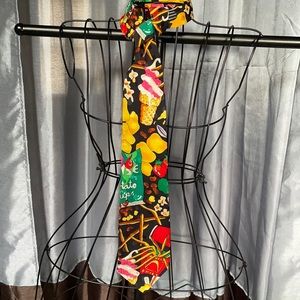 Nicole Miller 1990 Junk Food Snacks Silk Tie